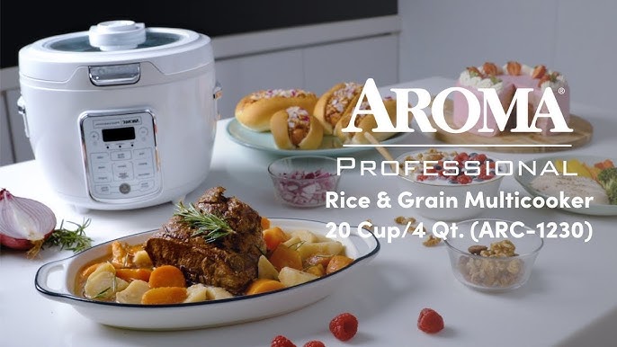 NEW AROMA® Professional 20-Cup (Cooked) / 4Qt. Digital Rice & Grain  Multicooker