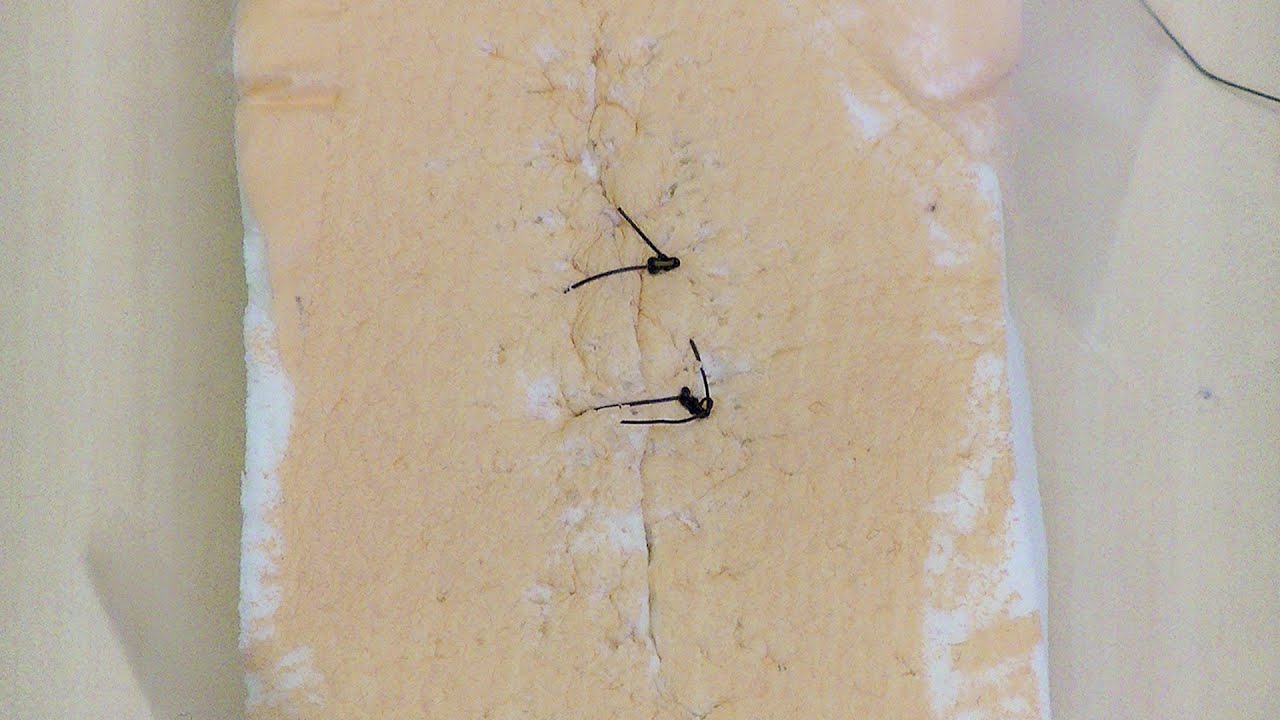 Simple Interrupted Sutures with Instrument Tied Knots YouTube