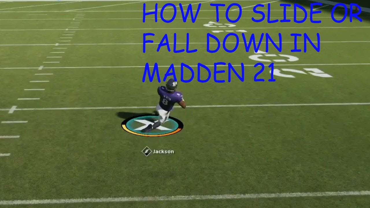 HOW TO SLIDE OR FALL DOWN IN MADDEN 21- MADDEN 21 GAMEPLAY