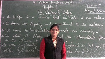 Class 4/Moral Science/Chapter-1/The National Pledge