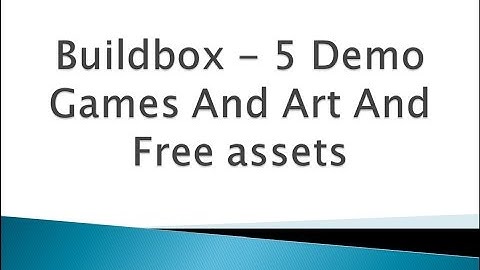 Buildbox   5 Demo Games And Art