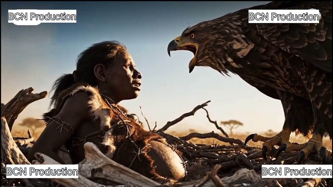 Giant eagle attack pregnant tribal woman