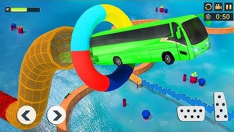 Impossible Bus Driving - Mega Ramp Stunt Racing Beta - Bus Games - Android Gameplay