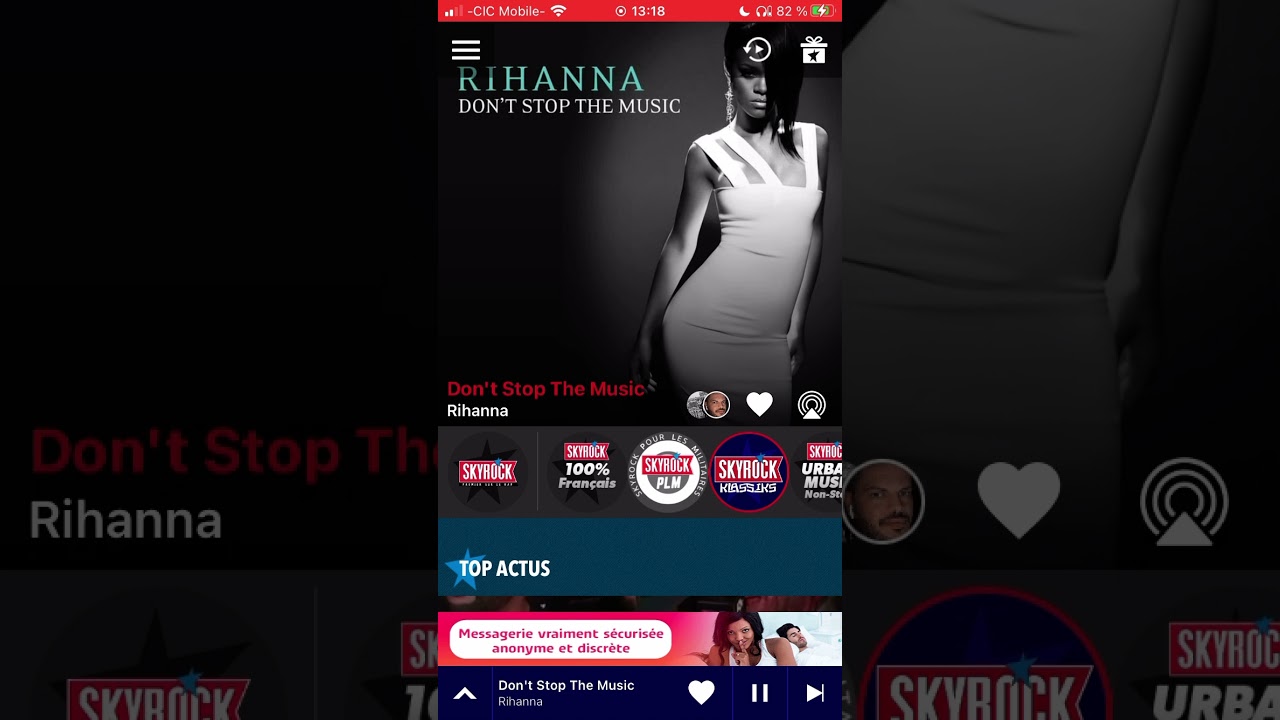 Rihanna Don’t stop the music version Skyrock