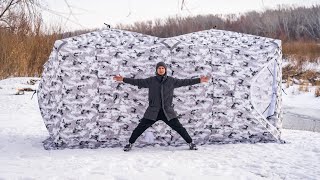 Палатка куб мобильная баня и для зимней рыбалки 3 слоя 440*220