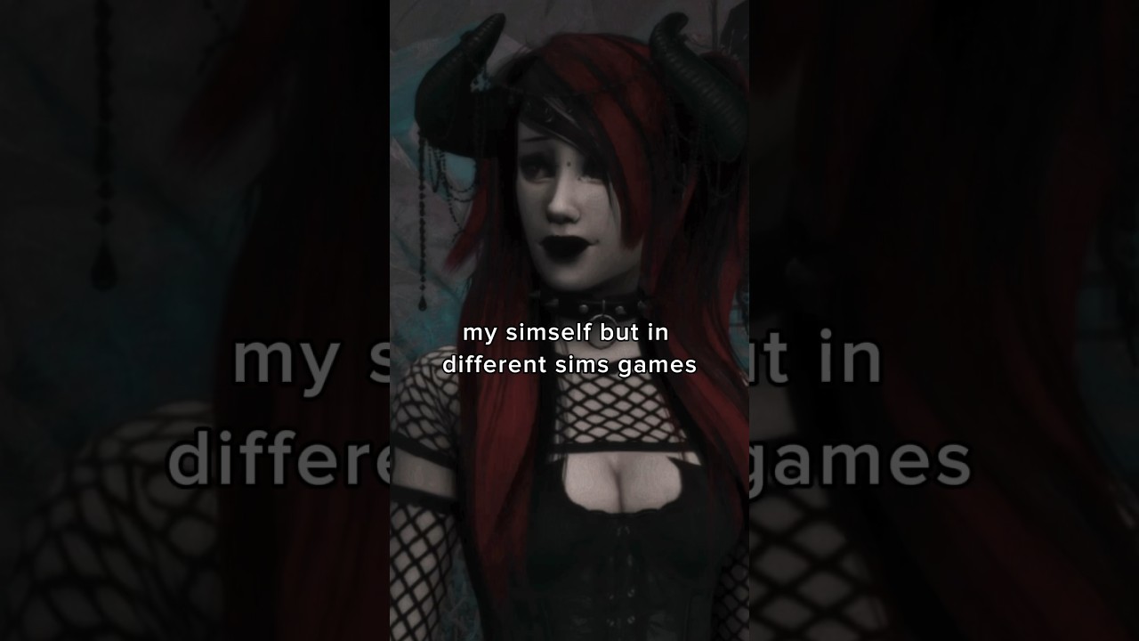 goth but in the sims🕷️🕸️ 