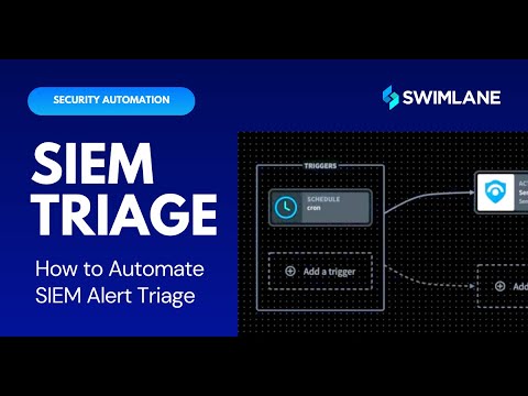 How Automate SIEM Alert Triage Social Video