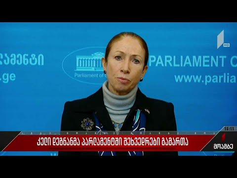 აშშ-ის ელჩმა პარლამენტში შეხვედრები გამართა