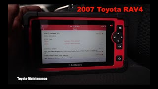 Toyota RAV4 Check Engine, VSC, 4WD Light ON