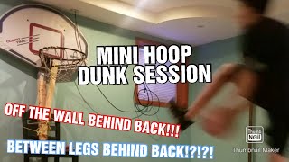 CRAZIEST MINI HOOP DUNKS| Get Us to 200 Subs|