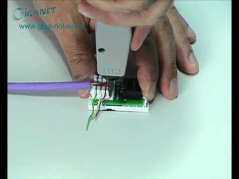 RJ45 Euro Module termination from Giganet - YouTube rj45 wiring diagram uk 