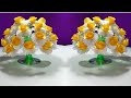 How to make Beautiful paper Rose flowers || Easy wonderful flower from plastic bottle vase