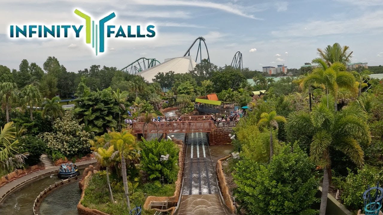 INFINITY FALLS  |  ON RIDE POV IN 4K  |  SEAWORLD, ORLANDO  |  2023