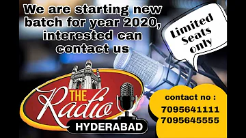 THE RADIO HYDERABAD - New creative courses #rjsunilduth #openmic #kirrakroommates