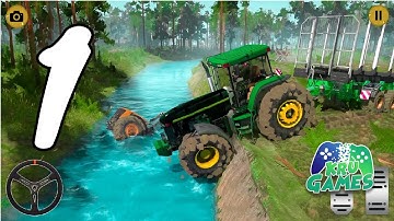 US Cargo Tractor : Farming Simulation Game 2021 Gameplay Walkthrough #1 (Android, IOS)