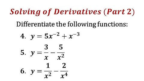 Solving of Derivatives Part 2 #calculus #basiccalculus #derivatives