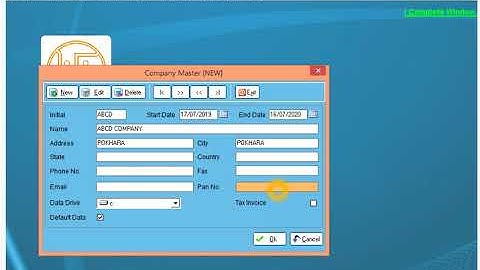 Haw to Creat Company in Swastik Accounting Software