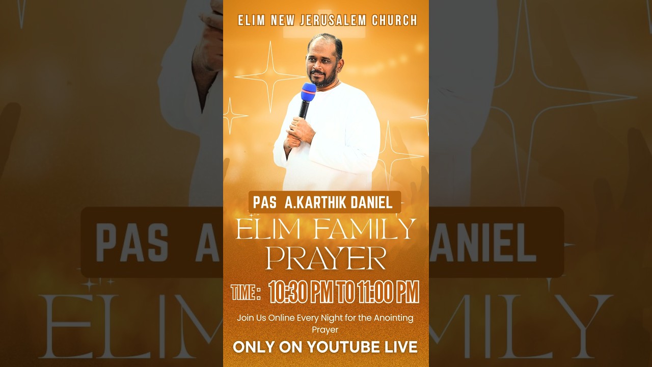 DAY 156 | STRENGTHEN YOUR FAMILY IN CHRIST : Live Prayer & Worship @ElimNewJerusalemChurchOfficial