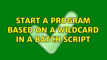 Start a program based on a wildcard in a Batch Script