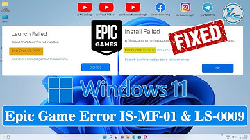 ✅ How To Fix Epic Games Error Code IS-MF-01 And LS-0009 On Windows 11/10