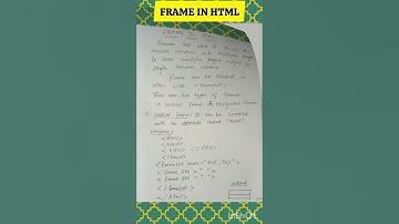 Frame in html #frame #html #bcom #webtectechnologies #ytshort