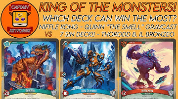 KeyForge: King of the Monsters. Niffle Kong Game 1 vs 7 Sins Deck