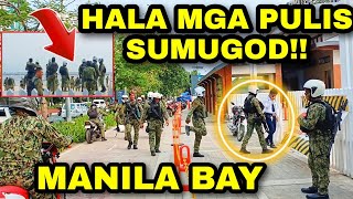 HALA MGA PULIS NAPASUGOD SA MANILA BAY ANDAMI!!