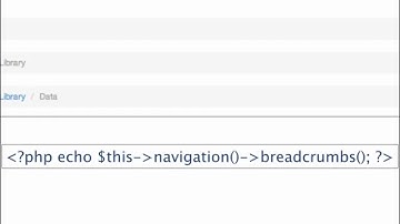 Zend Framework 2 -- 05 05 Navigation Breadcrumbs