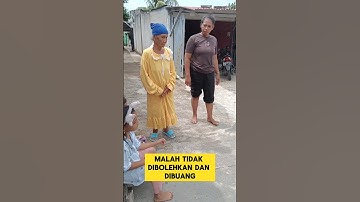 momen sedih ketika nenek kasih makanan sama cucu nya di buang menantunya ‼️ #sedih #nenek #menantu