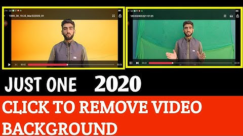 Just one Click and remove video background 2020 |  how to remove video backgound