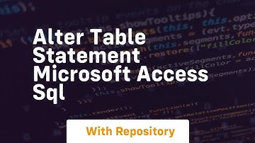 alter table statement microsoft access sql