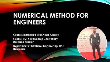 Ordinary Differential Equations | Part 2 | Week 11 | PMRF NPTEL|Numerical Methods for Engineers