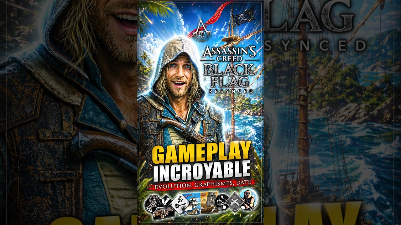 Assassin's Creed Black Flag Resynced (Remake) arrive le 9 juillet ! Voici du Gameplay Exclusif 🔥