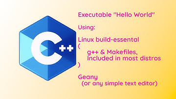 cxx001 "Hello World" C++ & Makefile in Linux w/ G++ & Geany
