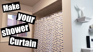 Make your own Shower curtain! - Sewing Tutorial