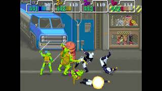 MAME  Teenage Mutant Ninja Turtles 4 Players PLAY THROUGH