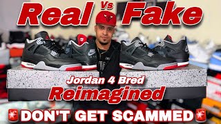Legit Check Your Jordan 4 Bred Reimagined (Real vs Fake)