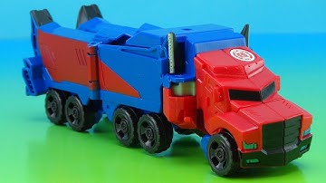 OPTIMUS PRIME ROBOTS IN DISGUISE DELUXE VIDEO TOY REVIEW