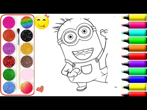 Cách Vẽ và Tô Màu Minion | Vẽ Minions đơn giản từng bước