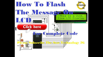Microcontroller 8051 Project 24 How To Flash Message On LCD