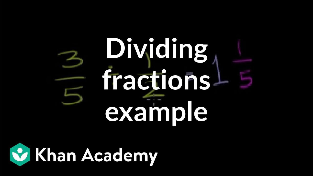 Dividing Fractions 3 5 1 2 Video Khan Academy