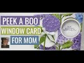 🔴 the peek a boo slider window card for mom with stampin'up! supplies