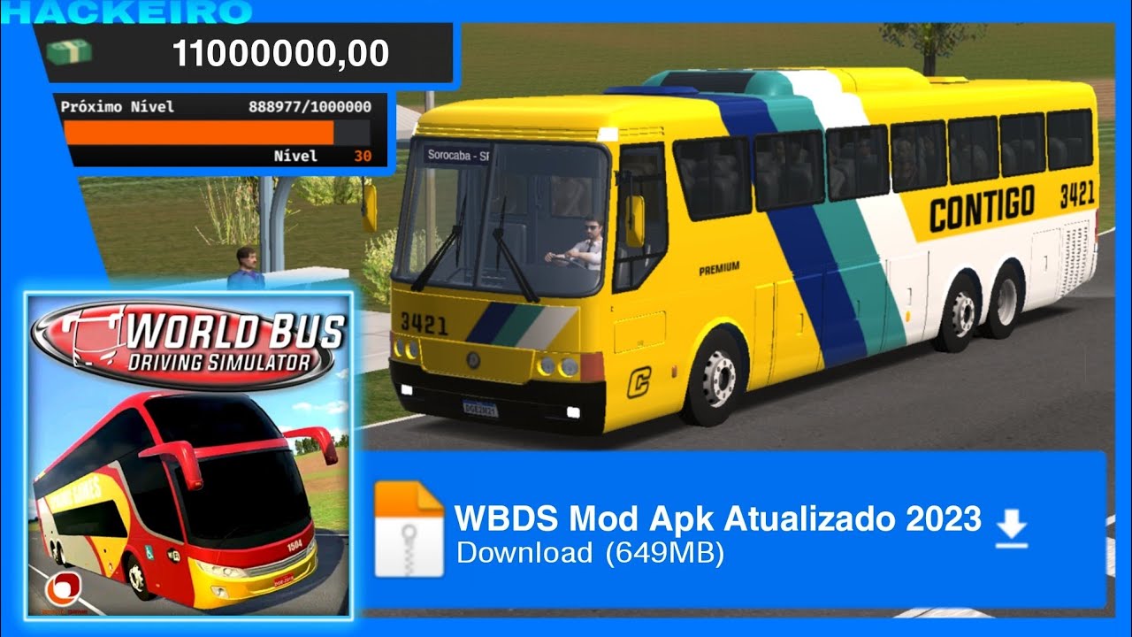 WORLD BUS DRIVING SIMULATOR APK MOD DINHEIRO INFINITO VERSÃO 1,353  ATUALIZADO 2023 