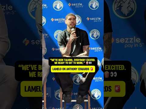 LaMelo is excited to play with Ant 🛸🐜