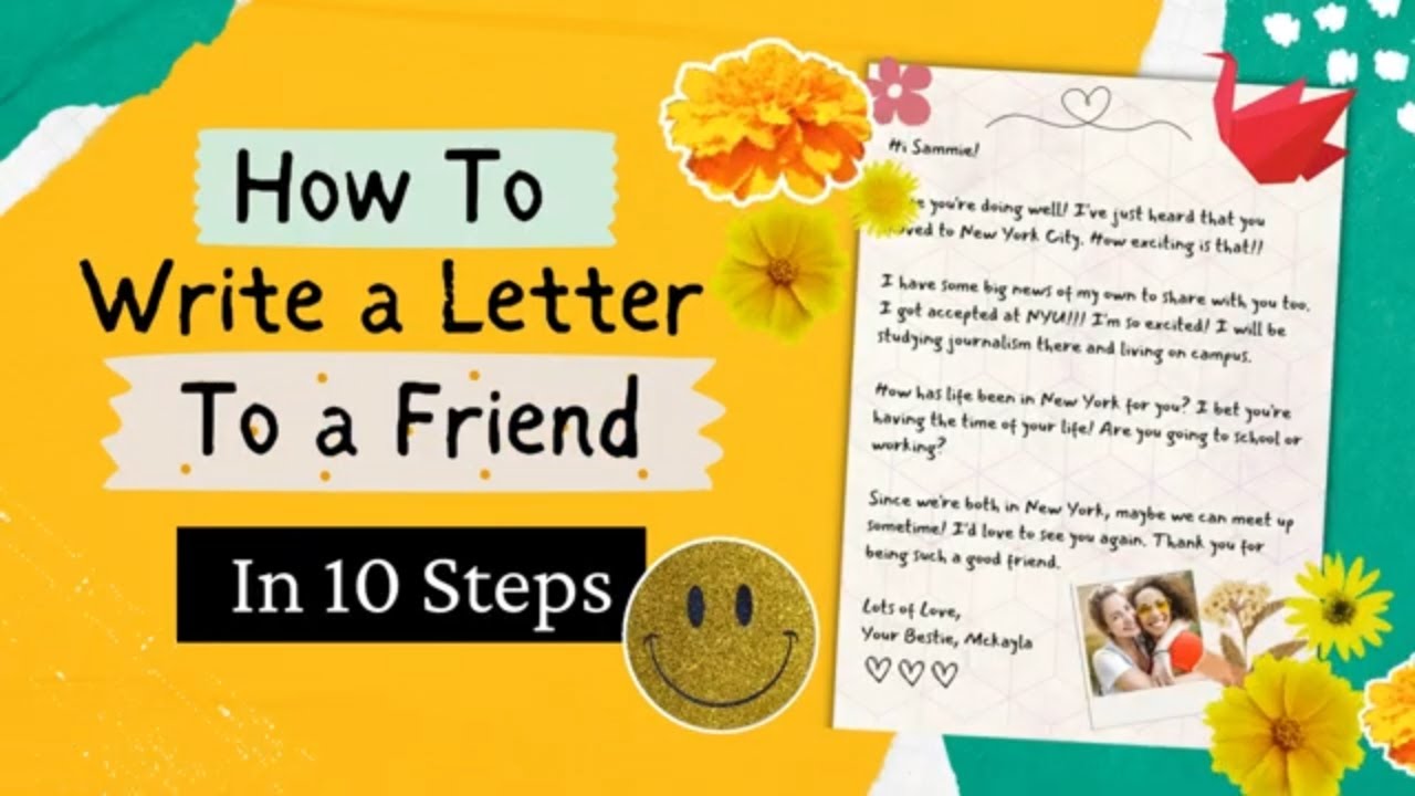 how to write a letter to a friend format