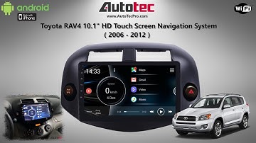 AutoTecPro Toyota RAV4 10.1" HD Touched Android Screen Navigation CarPlay Android Auto WIFI BT GPS