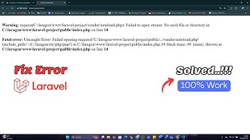 Fatal error: Failed opening required 