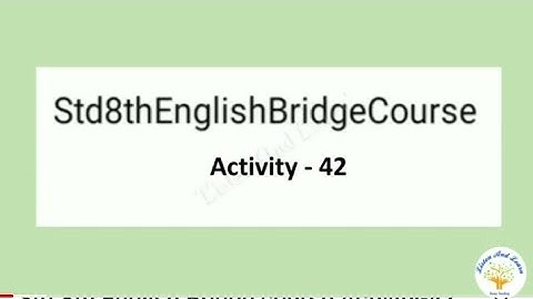 Std.8th English Bridge course Activity-42 The use of punctuation marks