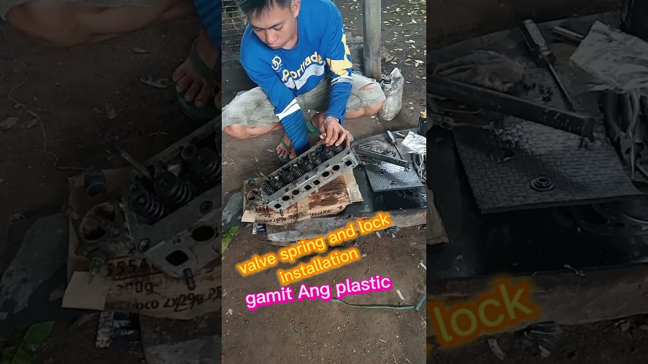 valve spring and lock installation