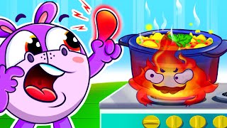 Be Careful! It's Too Hot Song🥵 Daily Safety Song⛑️ Home Safety Rules | DooDoo & Friends - Kids Songs